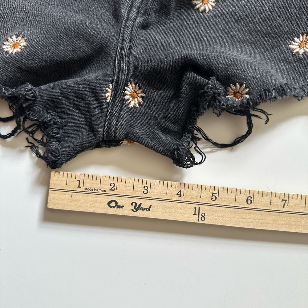 bp Black Jean Shorts with Distressed Finish and Studded Detail - Picture 8 of 12